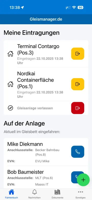 Mehrere offene Eintraege